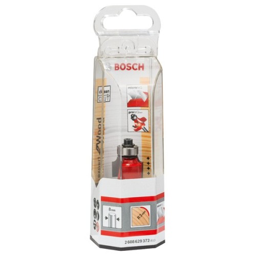 Fresa para redondear Expert for Wood, 8 mm, D 18,7 mm, R1 3 mm, L 12,7 mm, G 55 mm
