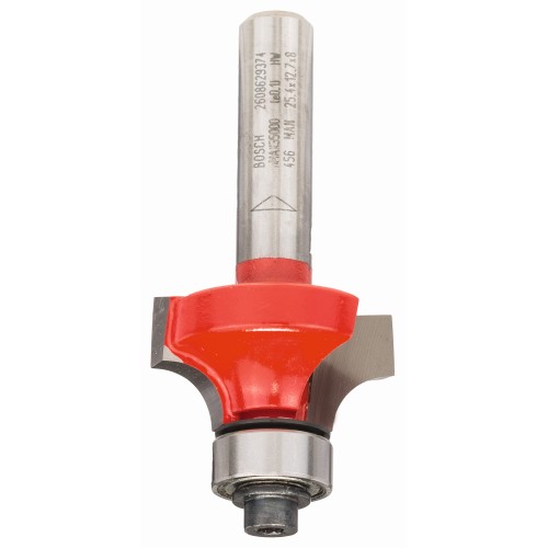 Fresa para redondear Expert for Wood, 8 mm, D 25,4 mm, R1 6,35 mm, L 12,7 mm, G 55 mm