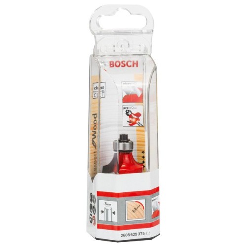 Fresa para redondear Expert for Wood, 8 mm, D 28,6 mm, R1 8 mm, L 12,7 mm, G 55 mm