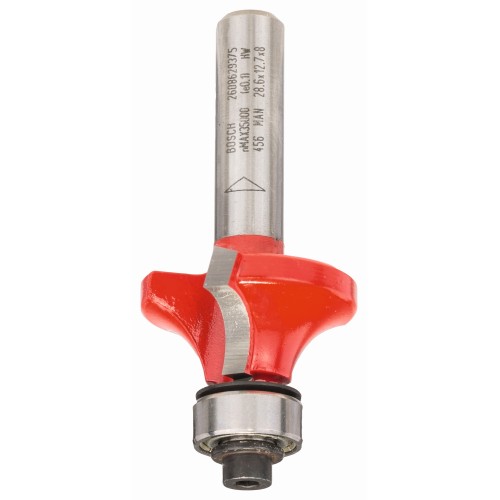 Fresa para redondear Expert for Wood, 8 mm, D 28,6 mm, R1 8 mm, L 12,7 mm, G 55 mm