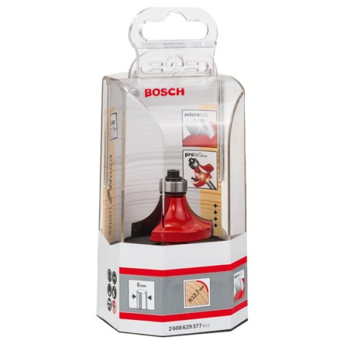 Fresa para redondear Expert for Wood, 8 mm, D 38,1 mm, R1 12,7 mm, L 19 mm, G 61 mm