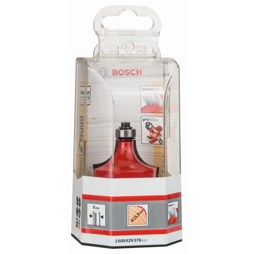Fresa para redondear Expert for Wood, 8 mm, D 44,4 mm, R1 15,9 mm, L 22,2 mm, G 64 mm