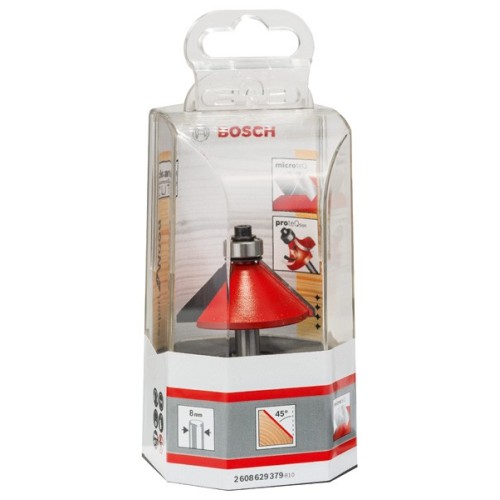Fresa para biselar Expert for Wood, 8 mm, D 44 mm, L 18,5 mm, G 61 mm