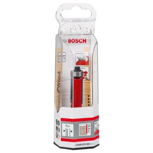 Fresa para recortar Expert for Wood Laminate, 8 mm, D1 12,7 mm, L 25,4 mm, G 71,5 mm