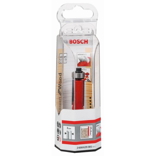 Fresa para recortar Expert for Wood Laminate, 8 mm, D1 12,7 mm, L 25,4 mm, G 71,5 mm