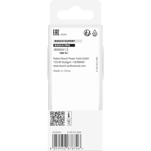 Broca fresadora de recorte al ras PRO con cojinete inferior, Ø 12,7 x L 40, vástago de 8 mm
