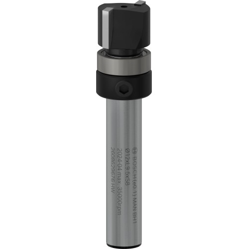 Broca fresadora de recorte al ras PRO con cojinete superior, Ø 12,7 x L 9,5, vástago de 8 mm