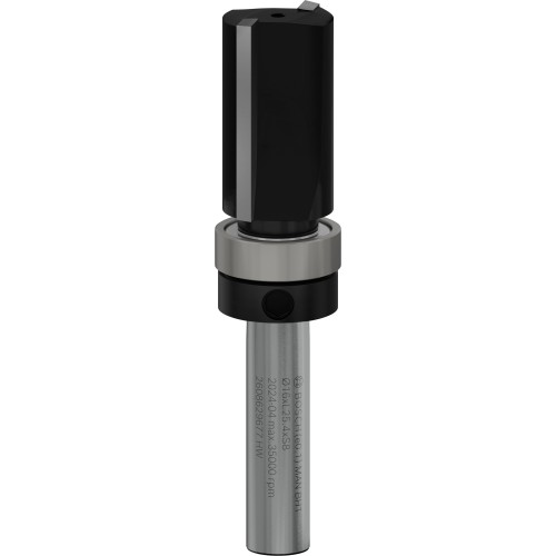 Broca fresadora de recorte al ras PRO con cojinete superior, Ø 16 x L 25,4, vástago de 8 mm
