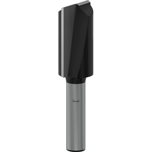 Broca fresadora recta PRO, dos acanaladuras, Ø 16 x L 30, vástago de 8 mm
