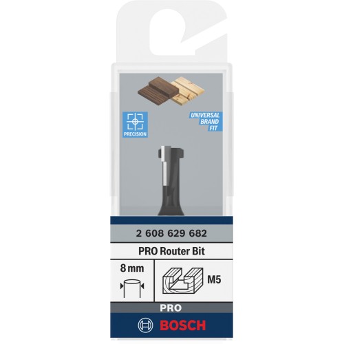 Broca fresadora PRO para bocallaves, Ø 8,5 x Ø 5,6, vástago de 8 mm