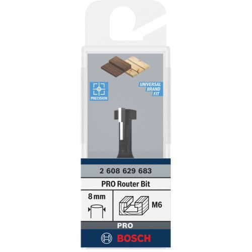 Broca fresadora PRO para bocallaves, Ø 10,5 x Ø 6,6, vástago de 8 mm
