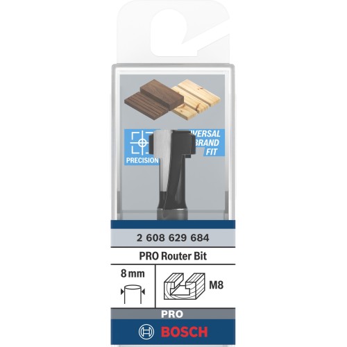 Broca fresadora PRO para bocallaves, Ø 13,5 x Ø 8,6, vástago de 8 mm