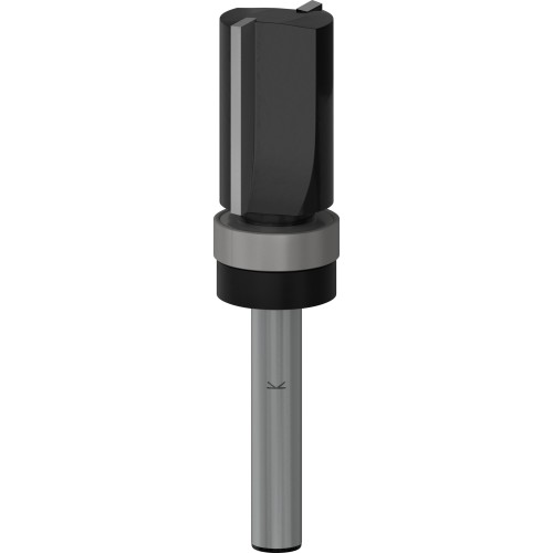 Broca fresadora de recorte al ras PRO con cojinete superior, Ø 5/8" x L 1", vástago de 1/4"