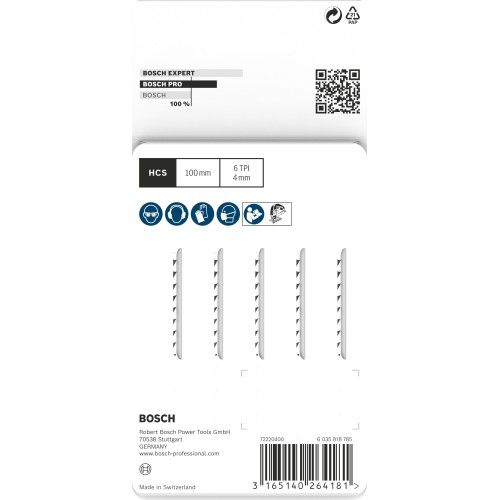 Hoja de sierra de calar PRO Wood precise T144DP 100 mm, 5 uds.