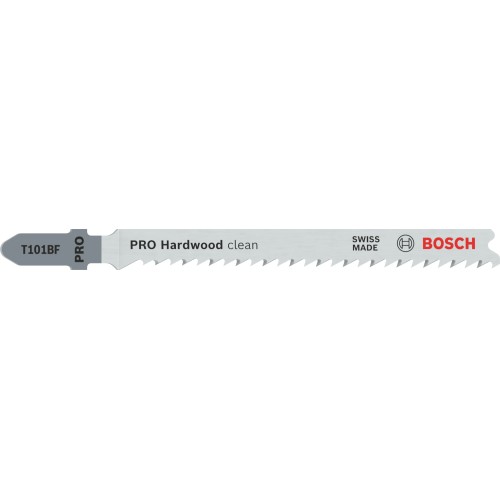 Hoja de sierra de calar PRO Hardwood clean T101BF, 100 mm, 5 uds.