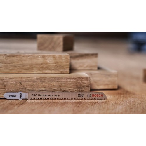 Hoja de sierra de calar PRO Hardwood clean T101AIF 100 mm, 5 uds.