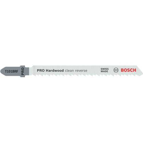 Hoja de sierra de calar PRO Hardwood clean reverse T101BRF, 100 mm, 25 uds.