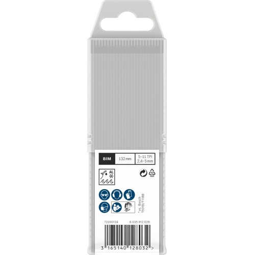 Hoja de sierra de calar PRO Multi Material thick and thin T345XF, 132 mm, 25 uds.