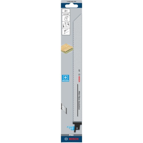 Hoja PRO Fibre Insulation S1213AWP, 1,5 x 22 x 300 mm, 2 unidades