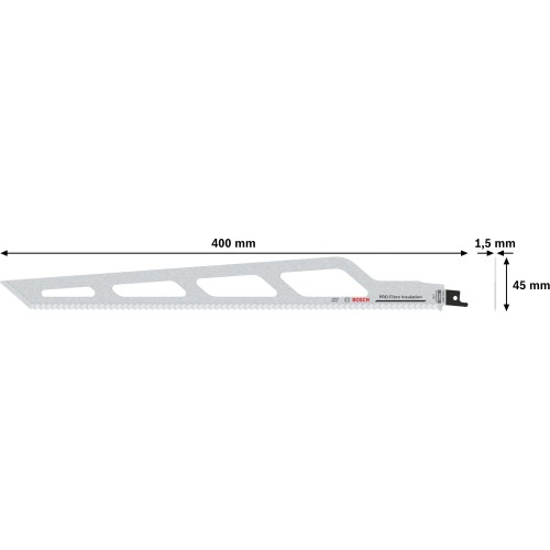 Hoja PRO Fibre Insulation S2013AWP, 1,5 x 45 x 400 mm