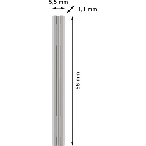 Cuchilla para cepillo PRO, 56 x 5,5 x 1,1 mm