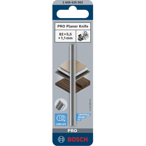 Cuchilla para cepillo PRO, 82 x 5,5 x 1,1 mm