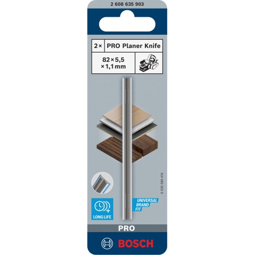 Cuchilla para cepillo PRO, 82 x 5,5 x 1,1 mm