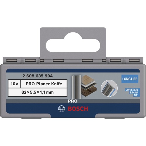 Cuchilla para cepillo PRO, 82 x 5,5 x 1,1 mm