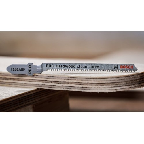Hoja de sierra de calar PRO Hardwood clean curve T101AOF, 83 mm, 3 uds.