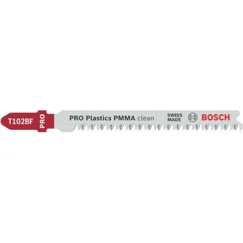 Hoja de sierra de calar PRO Plastics PMMA clean T102BF 92 mm, 3 uds.