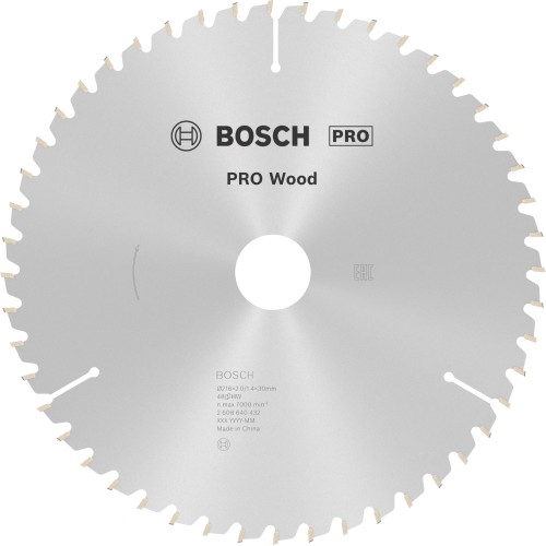 Hoja de sierra circular PRO Wood, 216 x 2 x 30 mm, T48