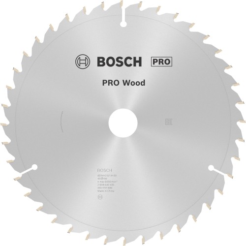 Hoja de sierra circular PRO Wood, 254 x 2 x 30 mm, T40