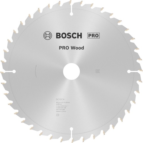 Hoja de sierra circular PRO Wood, 254 x 2 x 30 mm, T40