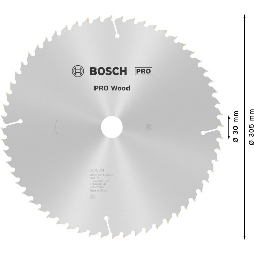 Hoja de sierra circular PRO Wood, 305 x 2,5 x 30 mm, T60