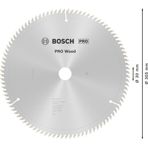 Hoja de sierra circular PRO Wood, 305 x 2,5 x 30 mm, T96