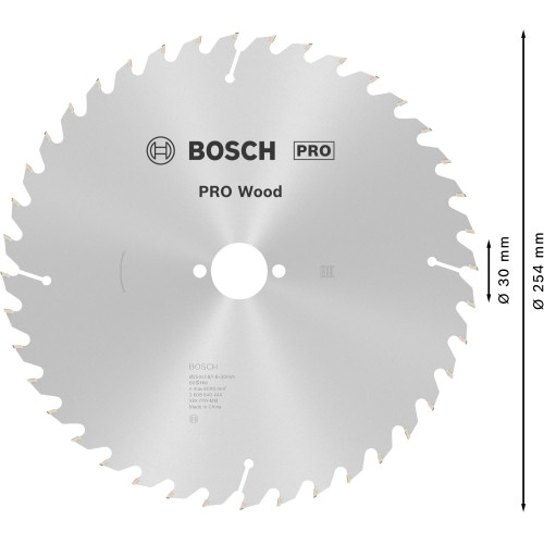 Hoja de sierra circular PRO Wood, 254 x 2,8 x 30 mm, T60