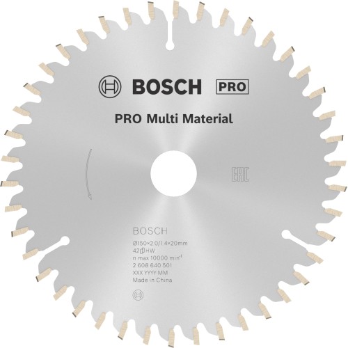 Hoja de sierra circular PRO Multi Material, 150 x 2 x 20 mm
