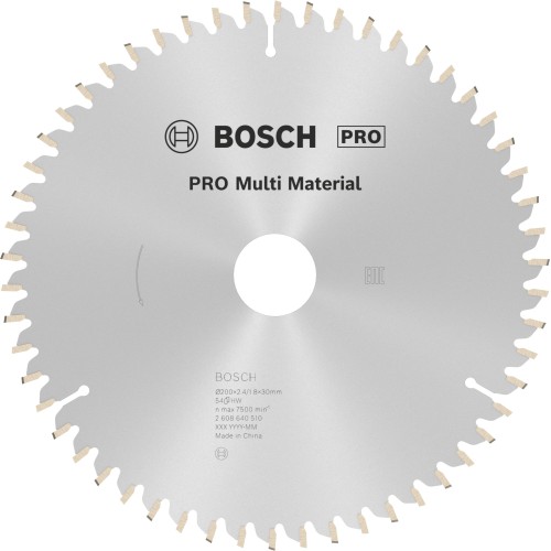 Hoja de sierra circular PRO Multi Material, 200 x 2,4 x 30 mm