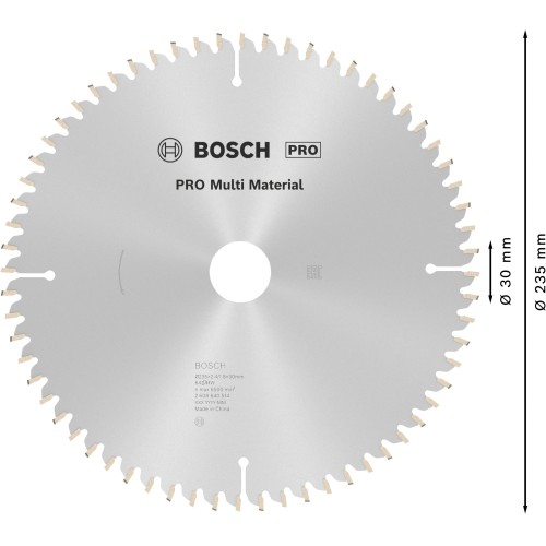 Hoja de sierra circular PRO Multi Material, 235 x 2,4 x 30 mm