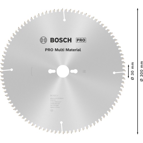 Hoja de sierra circular PRO Multi Material, 300 x 3,2 x 30 mm
