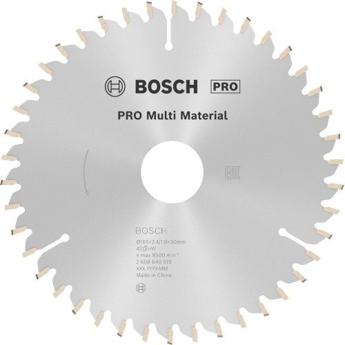 Hoja de sierra circular PRO Multi Material, 165 x 2,4 x 30 mm