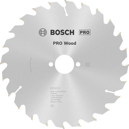 Hoja de sierra circular PRO Wood, 200 x 2,8 x 30 mm, T24