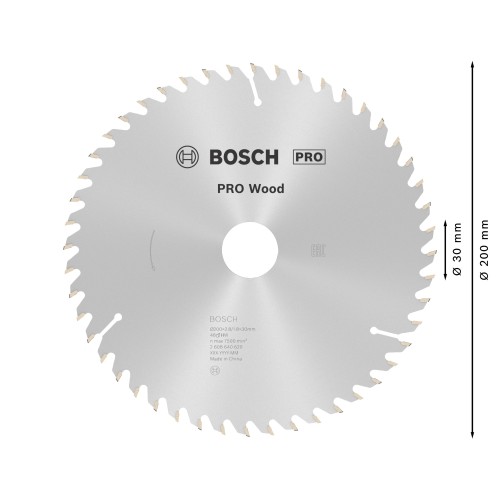 Hoja de sierra circular PRO Wood, 200 x 2,8 x 30 mm, T48