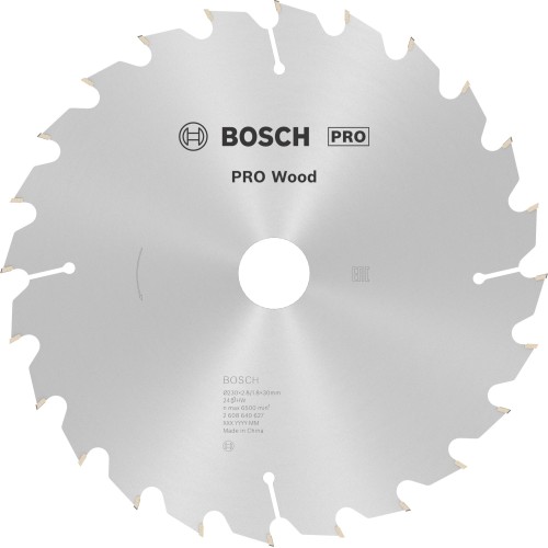 Hoja de sierra circular PRO Wood, 230 x 2,8 x 30 mm, T24