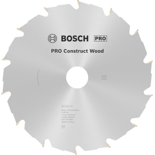 Hoja de sierra circular PRO Construct Wood, 210 x 2,8 x 30 mm