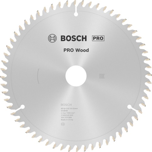 Hoja de sierra circular PRO Wood, 216 x 2,8 x 30 mm, T60