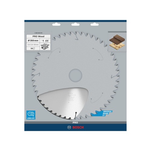 Hoja de sierra circular PRO Wood, 350 x 3,5 x 30 mm, T54