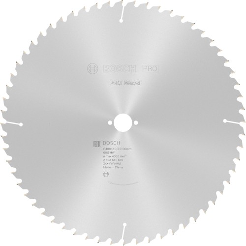 Hoja de sierra circular PRO Wood, 400 x 3,5 x 30 mm, T60