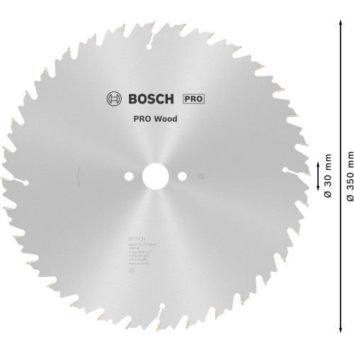 Hoja de sierra circular PRO Wood cordless, 350 x 3,5 x 30 mm