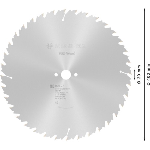 Hoja de sierra circular PRO Wood, 400 x 3,5 x 30 mm, T36